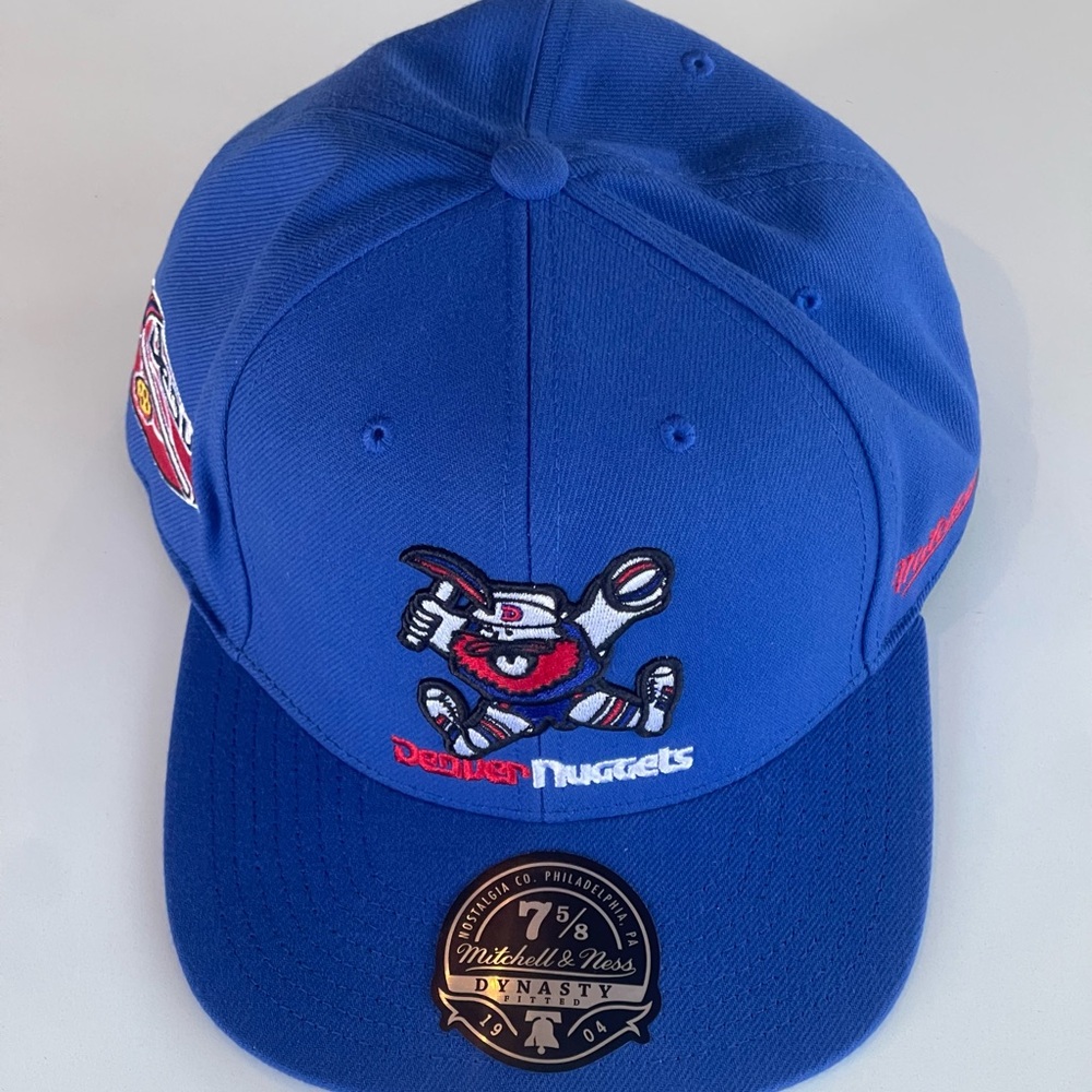Denver Nuggets Throwback Fitted Hat 7 5/8” Featuring Maxie the Miner - Picture 5 of 8